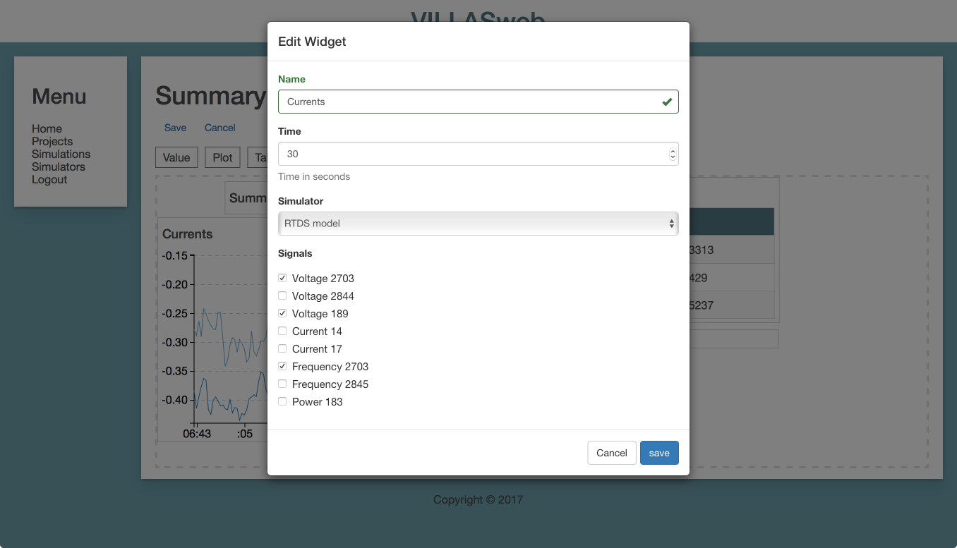 Plot Widget Settings