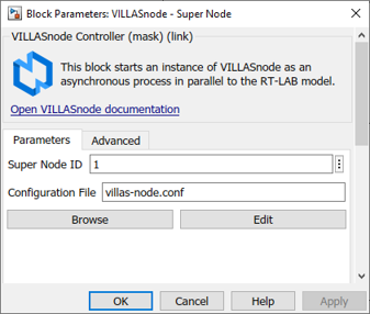 VILLASnode Supernode Block Mask